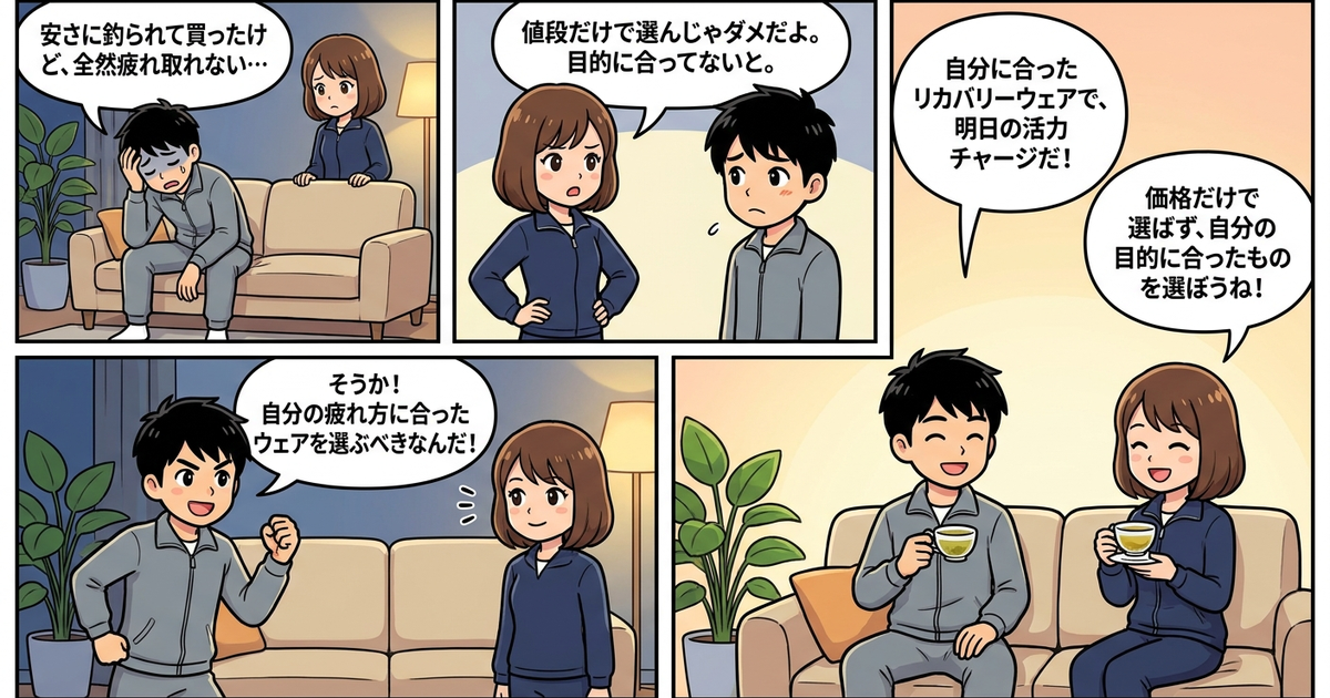 まとめ：価格だけで選ばず、自分の目的に合ったリカバリーウェアを