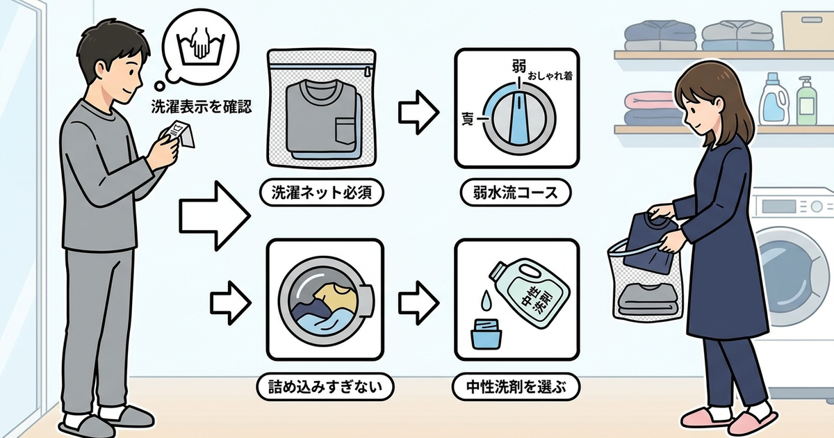 リカバリーウェアの洗濯を失敗しないために押さえる4つの習慣