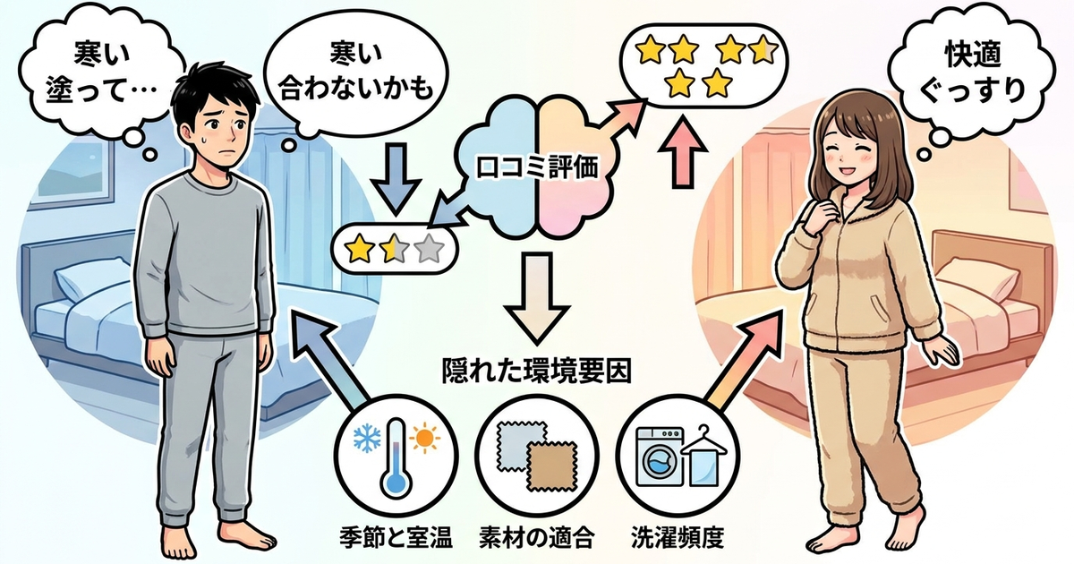 口コミに書かれない使用環境の違いが評価を分けている