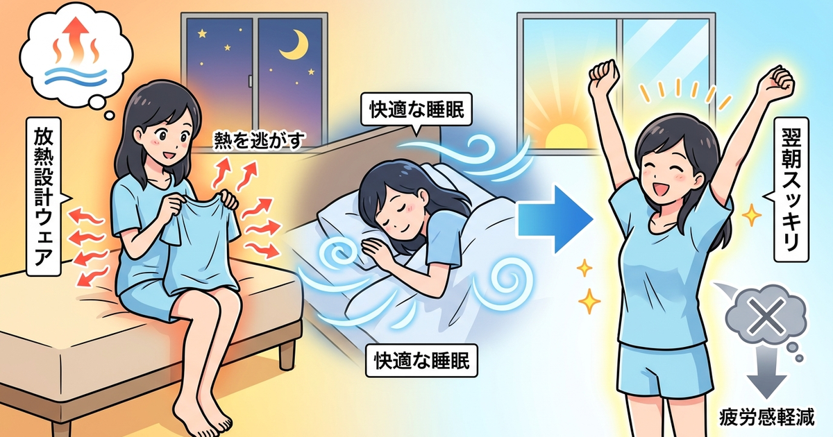 夏に放熱設計を見ておくと、翌朝の疲労感が大きく変わってくる