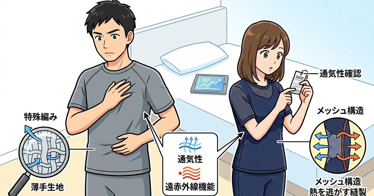 放熱設計を備えた夏用リカバリーウェアは、どんな特徴を持っているか