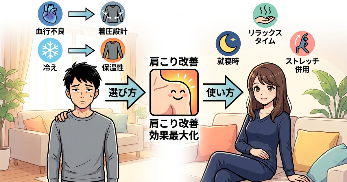 リカバリーウェアで肩こり改善を最大化する、選び方と使い方の実践ルール