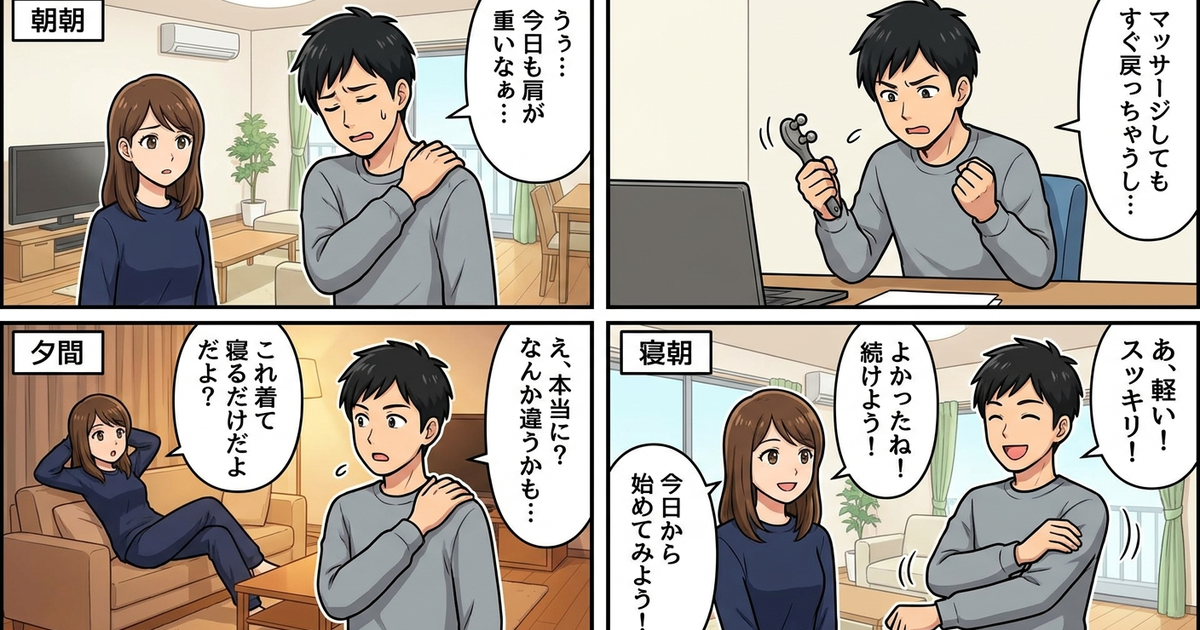 朝の肩が軽くなる日常を手に入れるために、今日から始められること