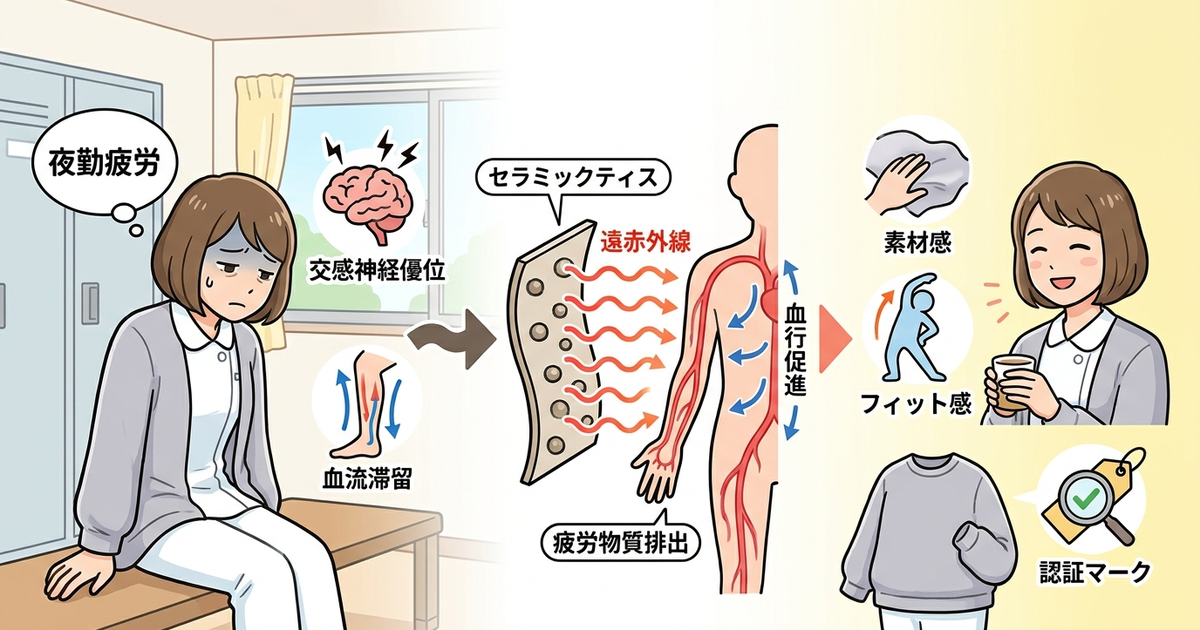 夜勤看護師の疲労がリカバリーウェアで変わる理由と選び方の軸