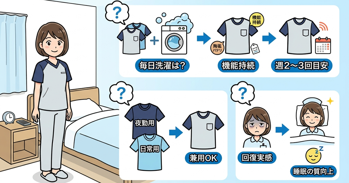 夜勤看護師向けリカバリーウェアのよくある質問と導入後の変化